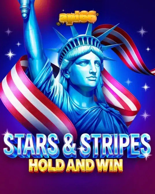 Tampilan visual slot Stars & Stripes Hold and Win dengan tema perayaan patriotik